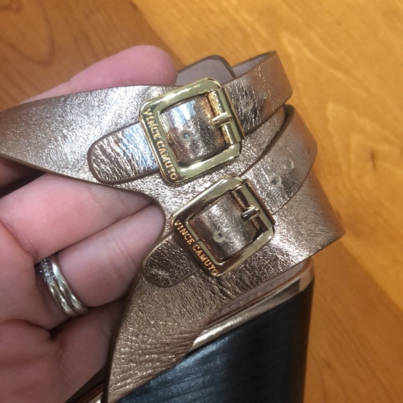 Vince Camuto Rose gold platform sandals size 10 - Picture 9 of 9